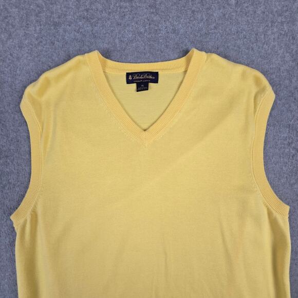 Brooks Brothers Sweater Vest Mens Size XL Supima Cotton V Neck Sleeveless - Picture 4 of 16